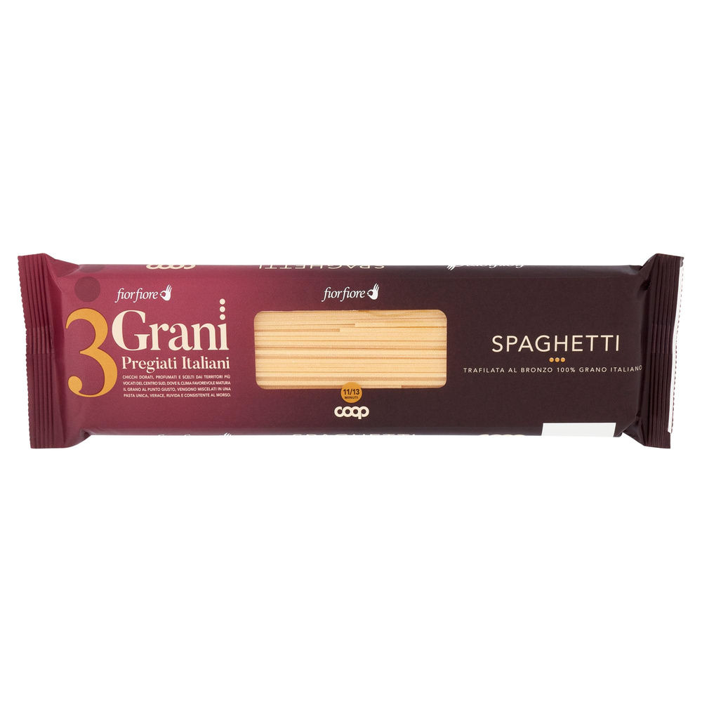 PASTA DI SEMOLA SPAGHETTI FIOR FIORE 3 GRANI COOP G500 - 7