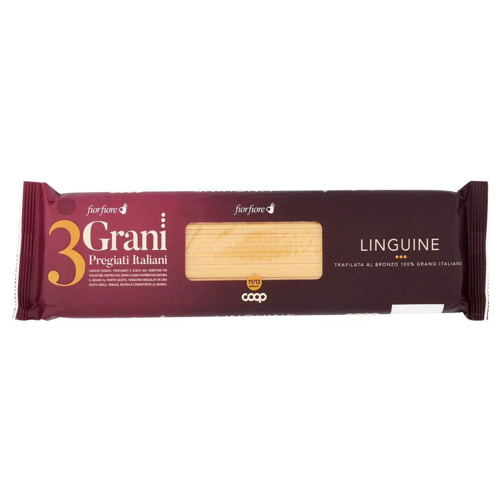 Pasta di semola linguine grandi fior fiore 3 grani coop g500