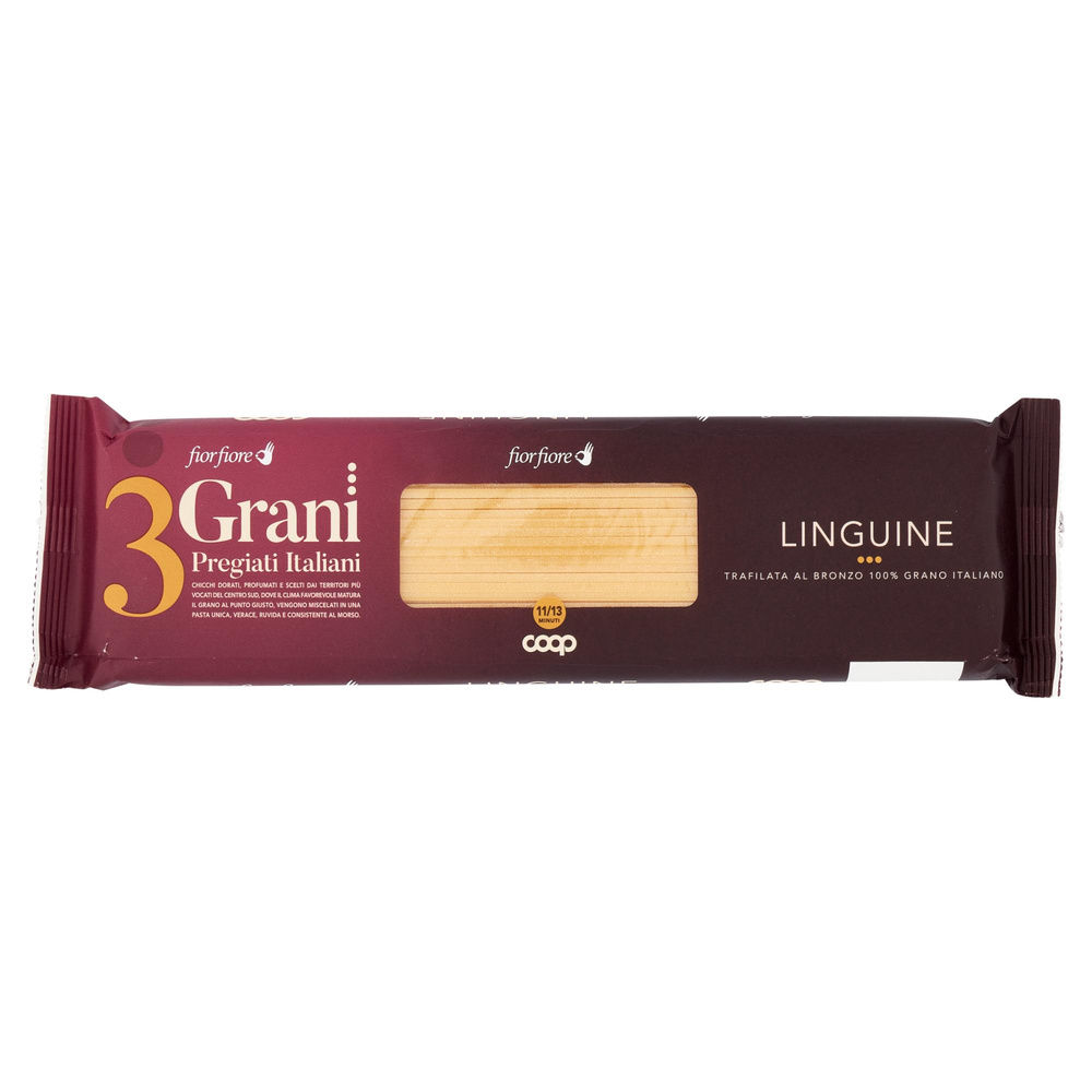 PASTA DI SEMOLA LINGUINE GRANDI FIOR FIORE 3 GRANI COOP G500 - 4