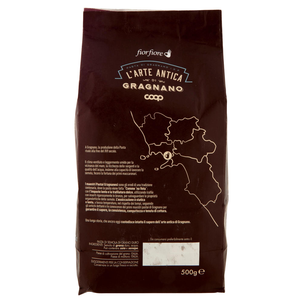 PASTA DI SEMOLA MEZZI RIGATONI NAPOLETANI IGP DI GRAGNANO FIOR FIORE COOP G500 - 1