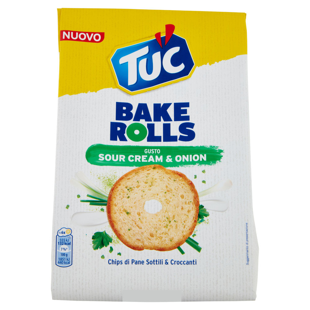 TUC BAKE ROLLS GUSTO SOUR CREAM & ONION G150 - 0