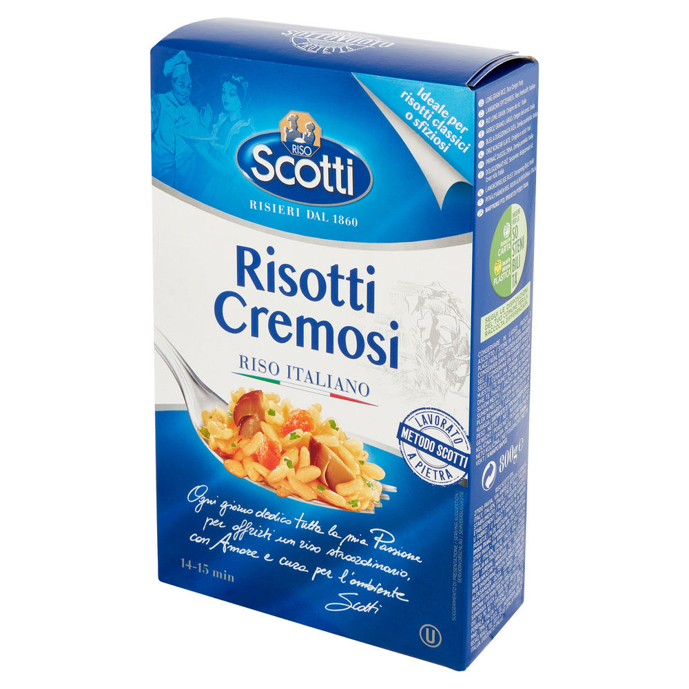 RISOTTI CREMOSI RISO SCOTTI 800G - 8