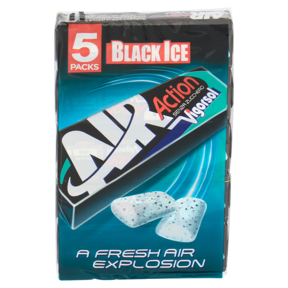 CHEWING GUM BLACK ICE VIGORSOL AIR ACTION PERFETTI MPK PEZZI 5 G 66 - 15