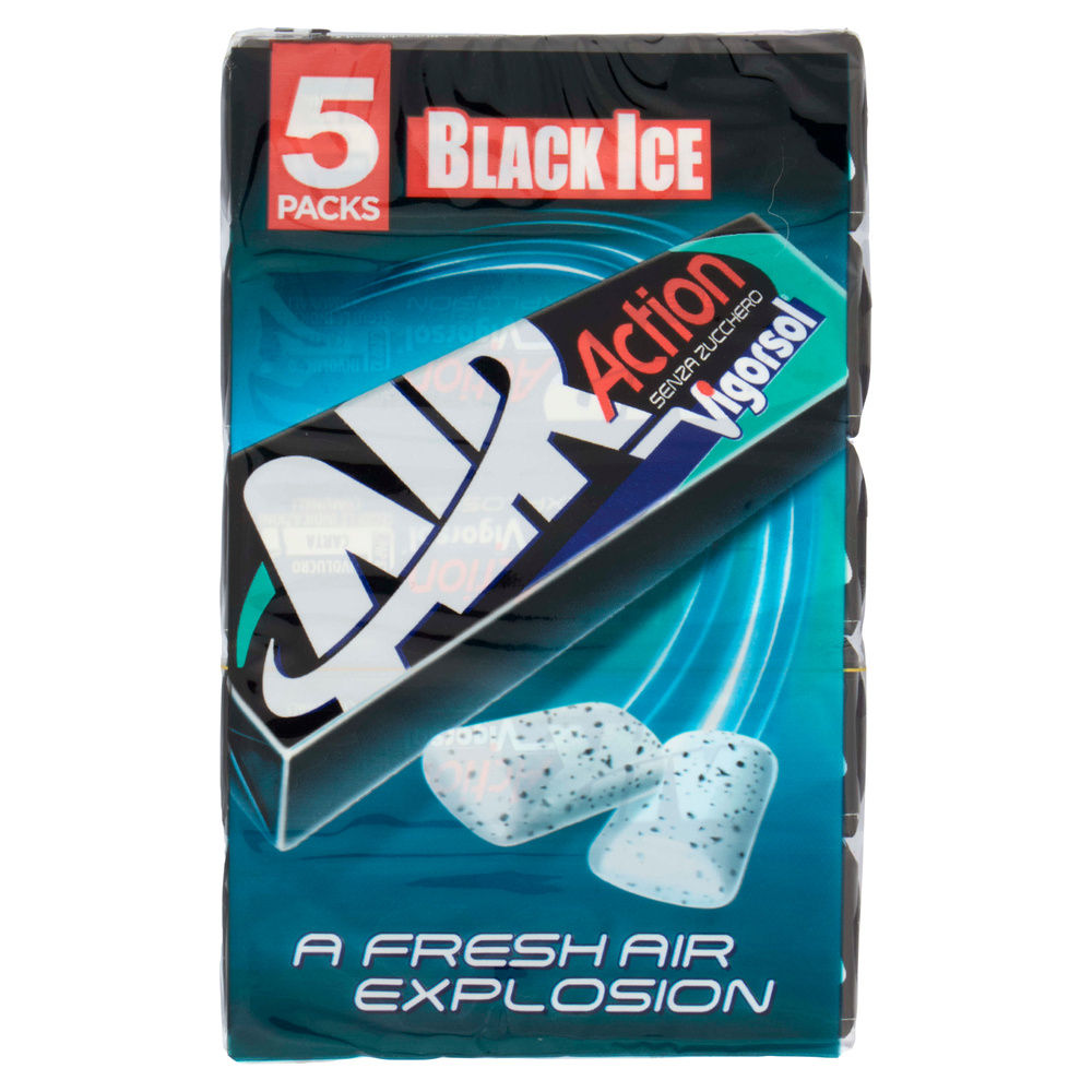 CHEWING GUM BLACK ICE VIGORSOL AIR ACTION PERFETTI MPK PEZZI 5 G 66 - 16