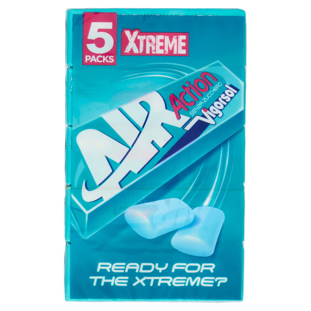 CHEWING GUM VIGORSOL AIR ACTION XTREME MTI MULTIPACK PZ.5 G 66 - 8