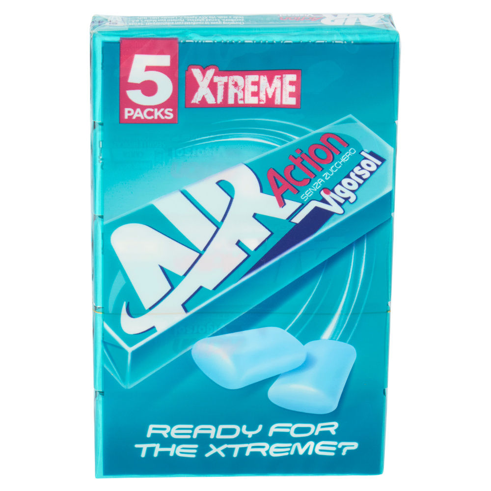 CHEWING GUM VIGORSOL AIR ACTION XTREME MTI MULTIPACK PZ.5 G 66 - 13