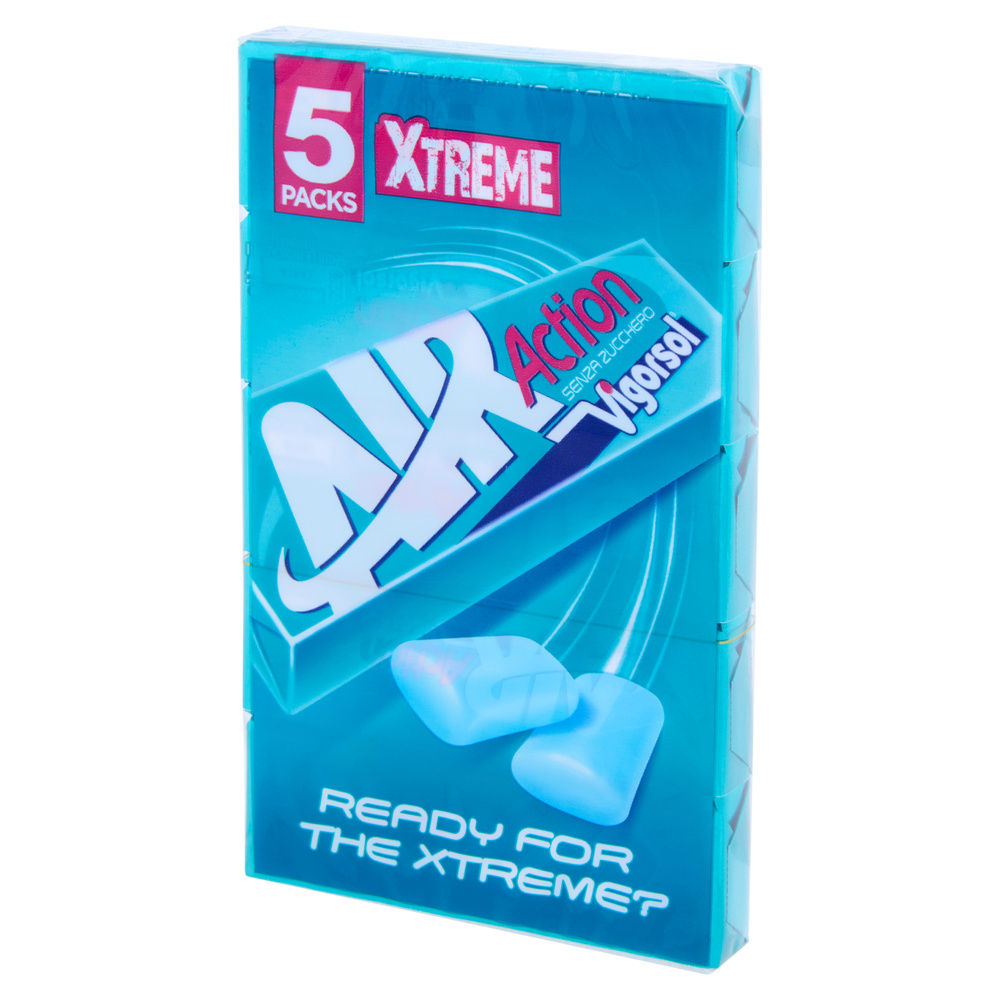 CHEWING GUM VIGORSOL AIR ACTION XTREME MTI MULTIPACK PZ.5 G 66 - 12