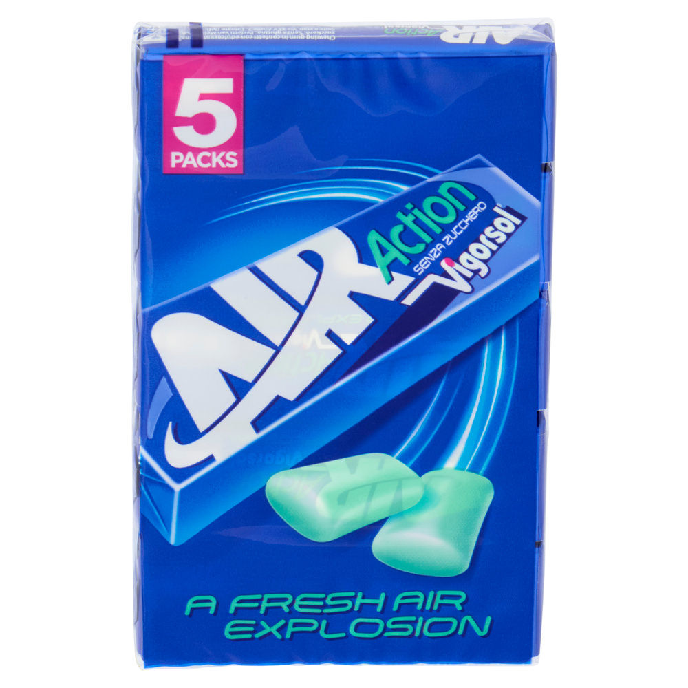 CHEWING GUM AIR ACTION VIGORSOL PERFETTI MULTIPACK PEZZI 5 G 66 - 10
