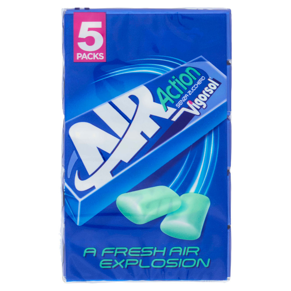 CHEWING GUM AIR ACTION VIGORSOL PERFETTI MULTIPACK PEZZI 5 G 66 - 11