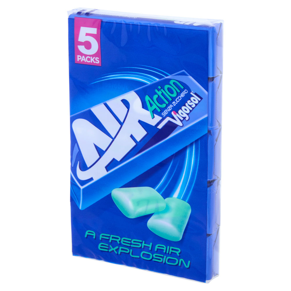 CHEWING GUM AIR ACTION VIGORSOL PERFETTI MULTIPACK PEZZI 5 G 66 - 12