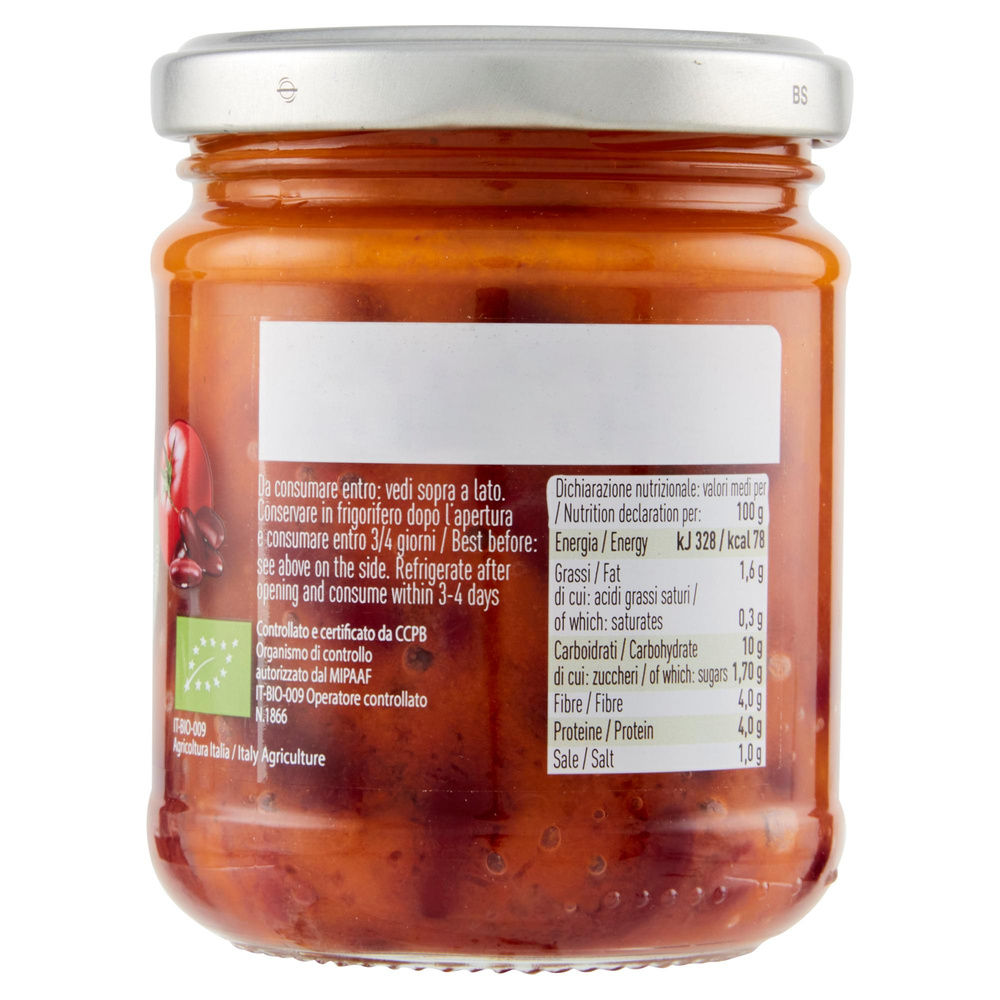 FAGIOLI ROSSI KIDNEY LESSATI AL POMODORO BIO ALCE NERO 200G - 7