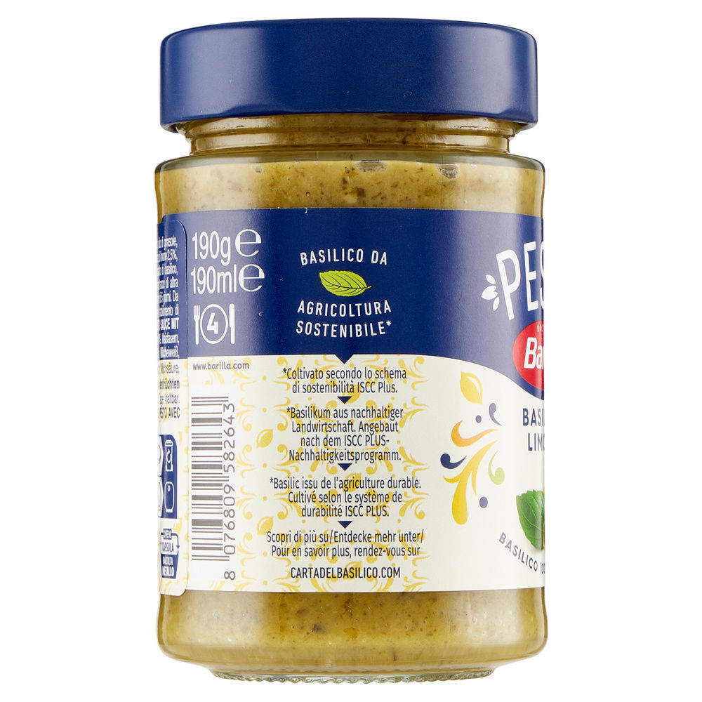 PESTO BASILICO LIMONE BARILLA  G 190 - 4