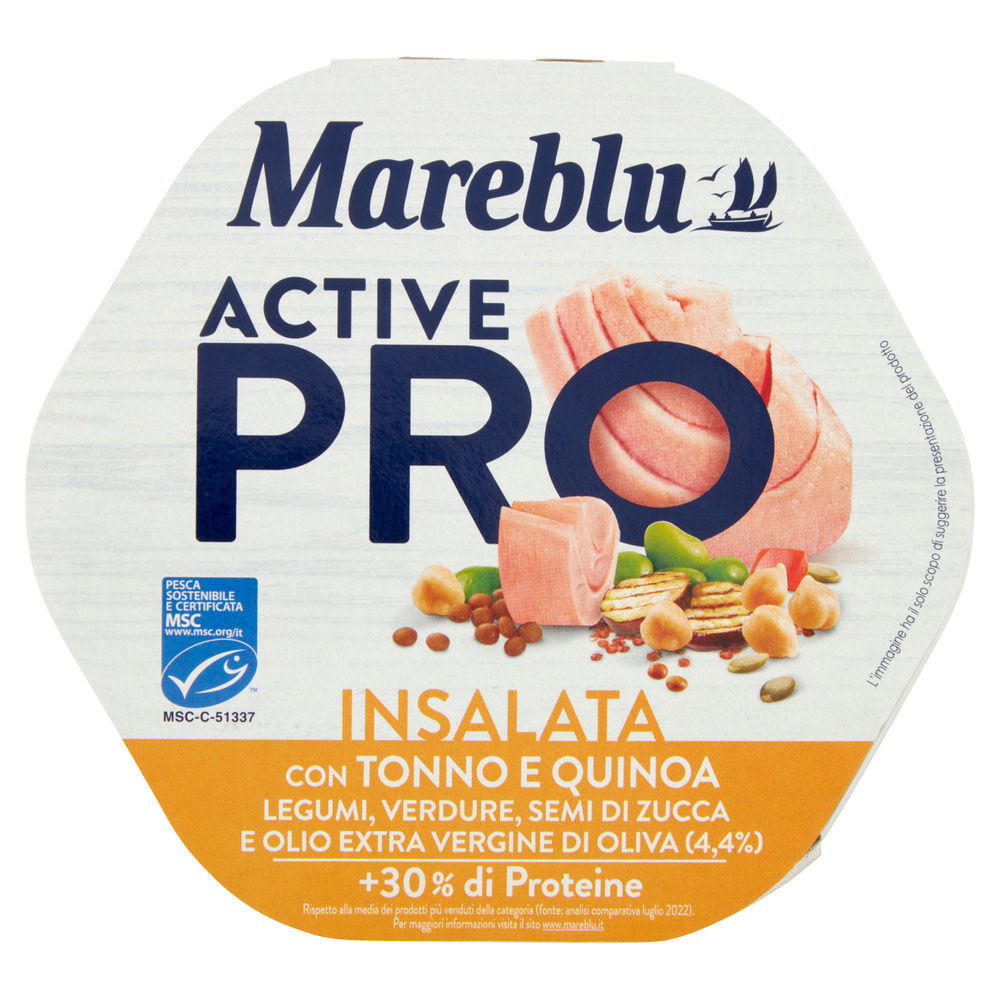 INSALATA MAREBLU ACTIVE PRO CON TONNO E QUINOA G220 - 0