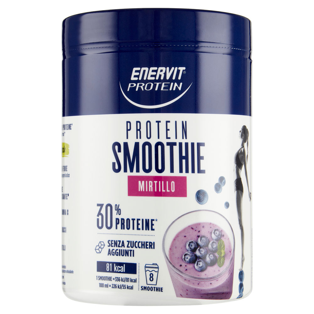 PROTEIN SMOOTHIE MIRTILLO ENERVIT BARATTOLO G320 - 0