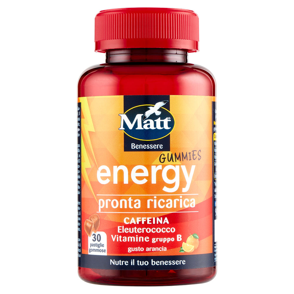 ENERGY GUMMIES 30 PASTIGLIE GOMMOSE MATT BENESSERE G90 - 0