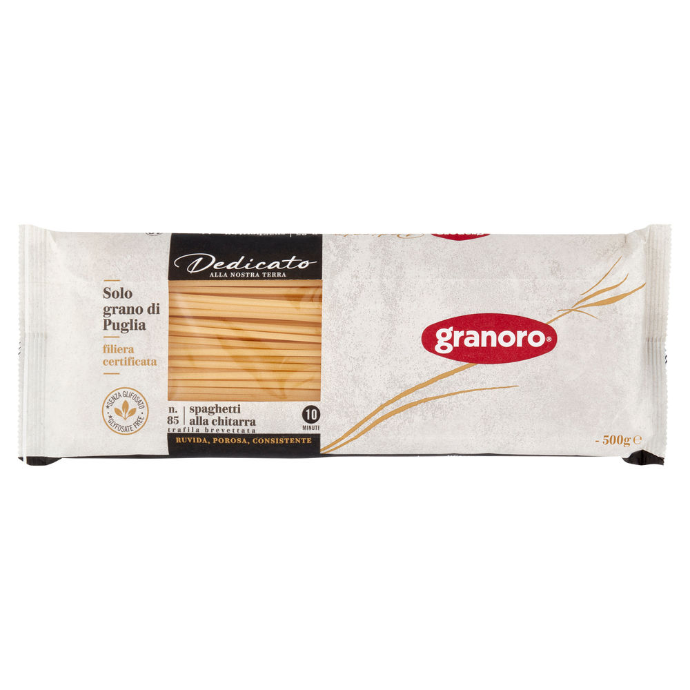 Pasta semola spaghetti alla chitarra 100% puglia dedicato granoro 500g