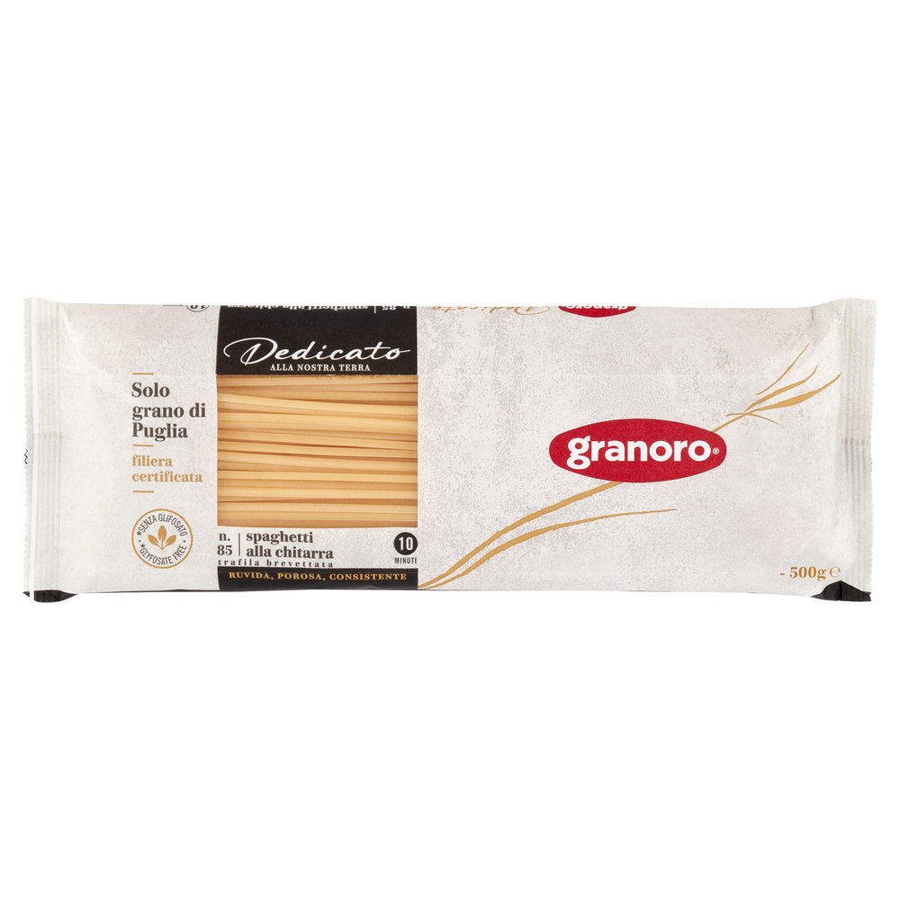 PASTA SEMOLA SPAGHETTI ALLA CHITARRA 100% PUGLIA DEDICATO GRANORO 500G - 6