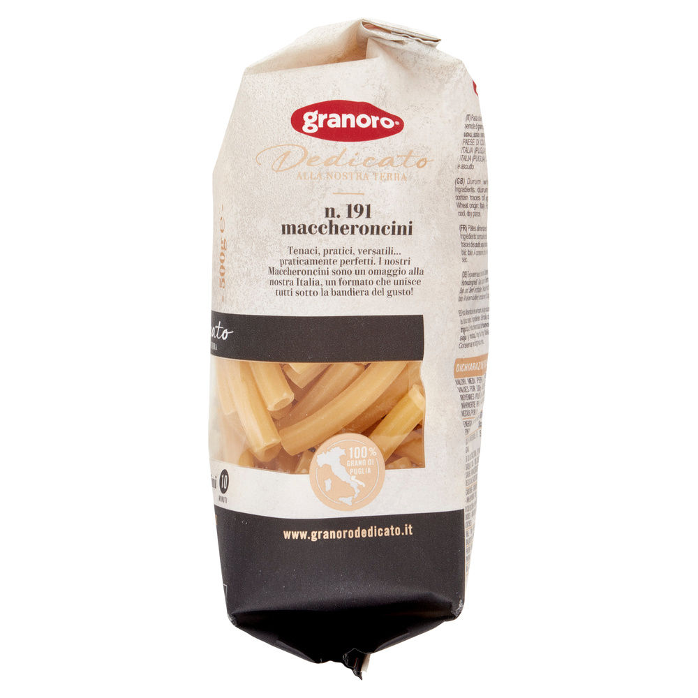 MACCHERONCINI DEDICATO 100% PUGLIA GRANORO 500G - 2