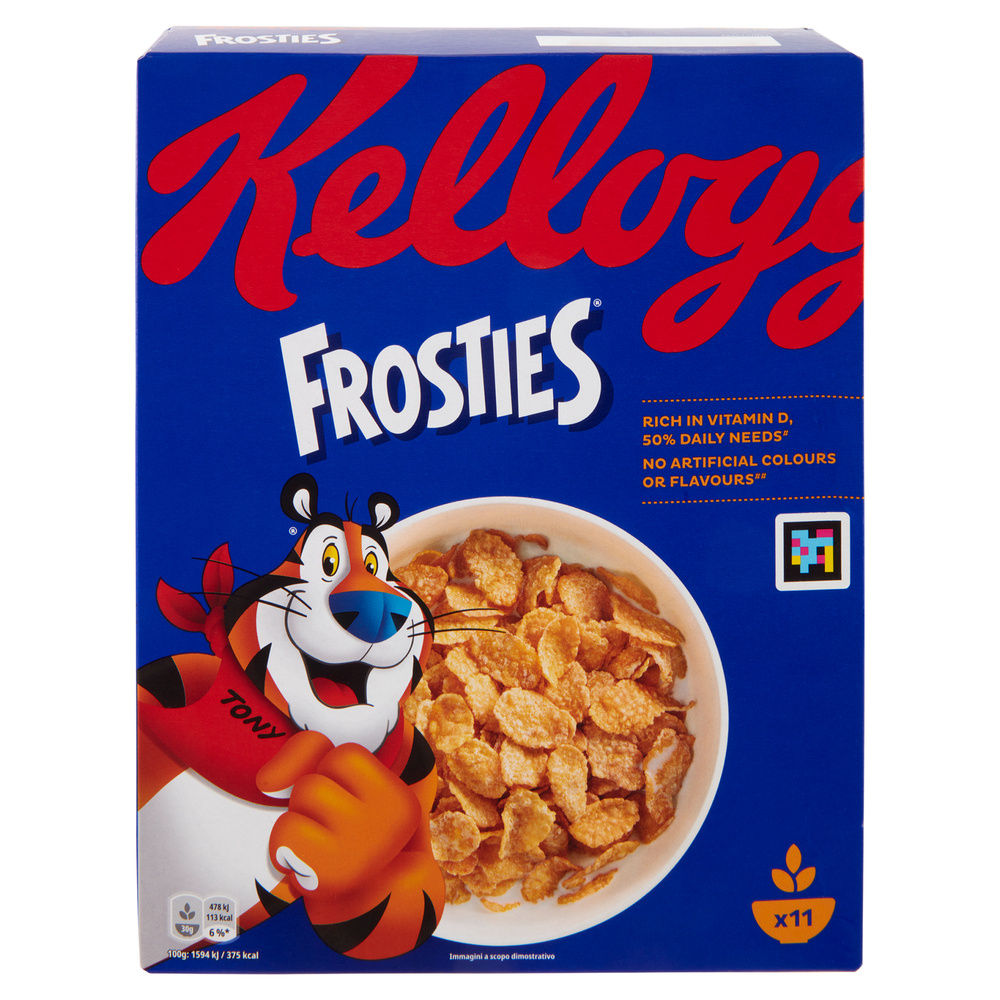 CORN FLAKES KELLOGG'S FROSTIES SCATOLA G 330 - 3