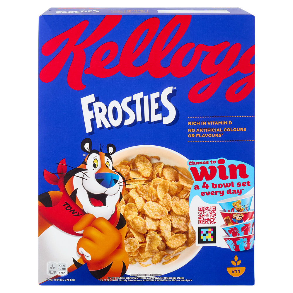 CORN FLAKES KELLOGG'S FROSTIES SCATOLA G 330 - 23
