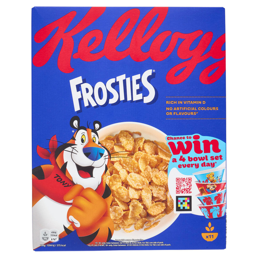 CORN FLAKES KELLOGG'S FROSTIES SCATOLA G 330 - 22