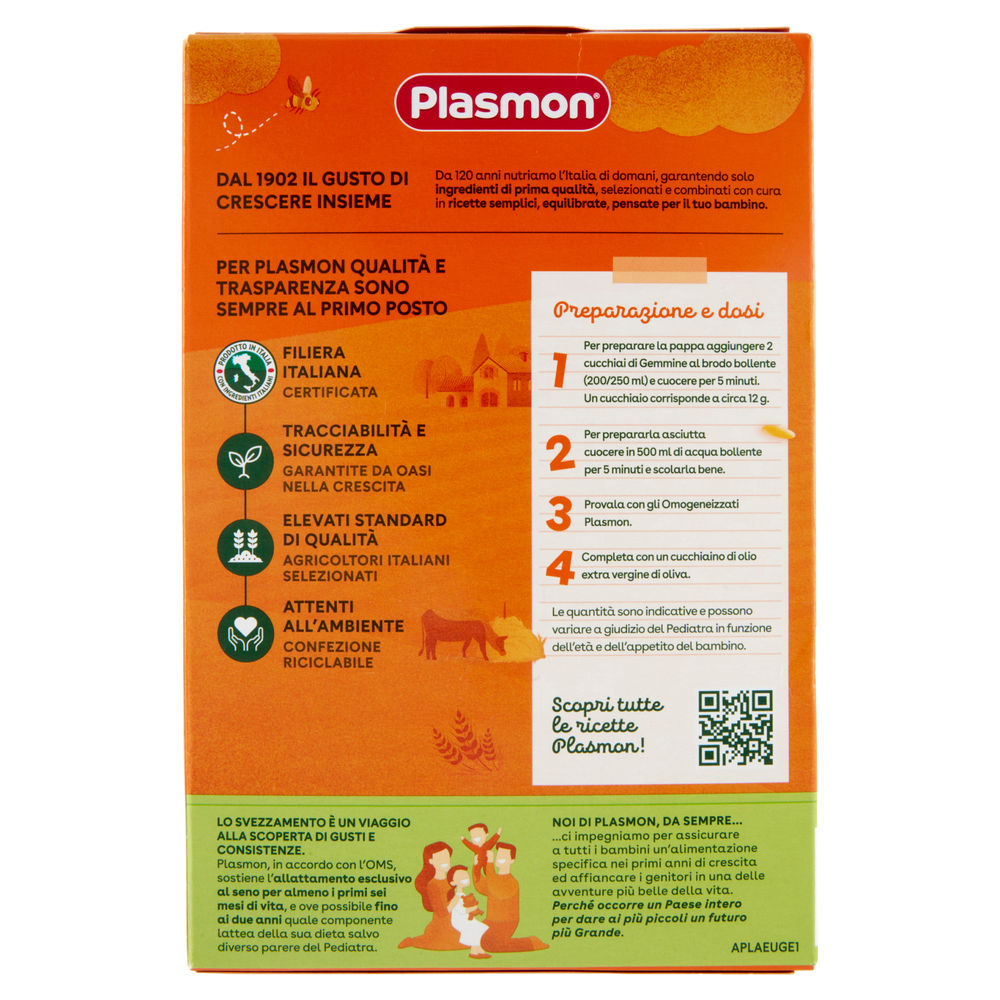 PASTA GEMMINE PLASMON 300GR - 1