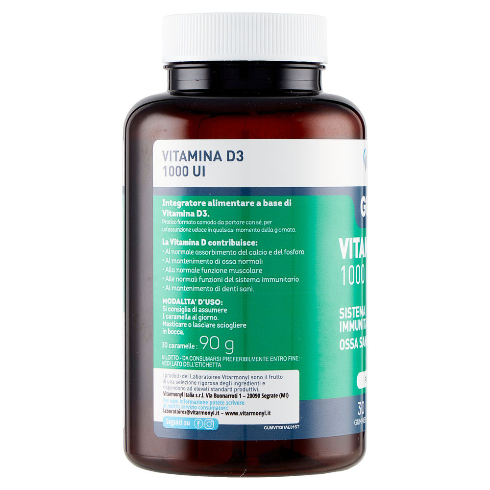 INTEGRATORE GUMMIES VITAMINA D3 1000 UI VITARMONYL G90 - 2