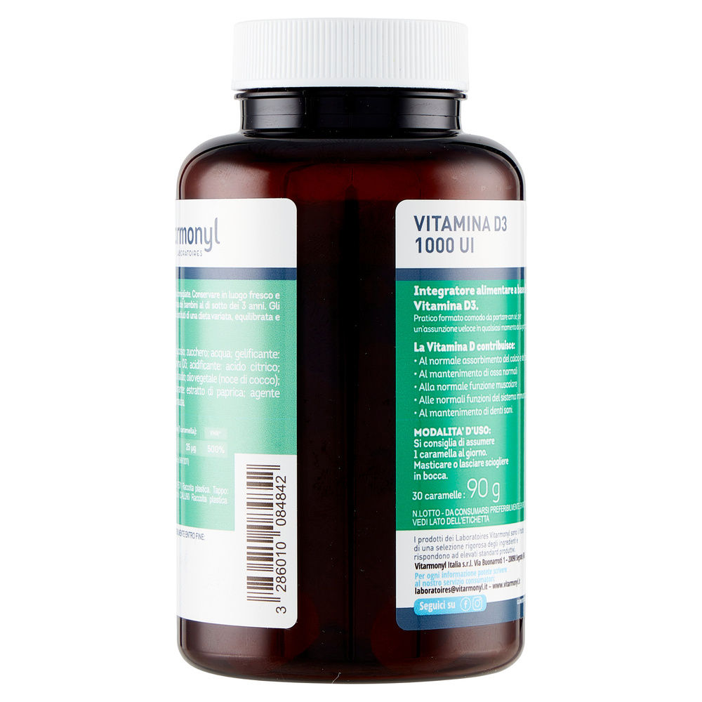 INTEGRATORE GUMMIES VITAMINA D3 1000 UI VITARMONYL G90 - 1