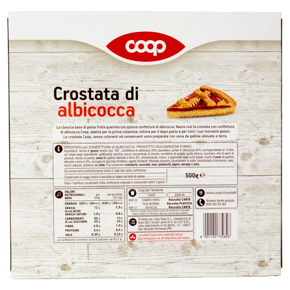 CROSTATA DI ALBICOCCA COOP G 500 NO PALMA - 1