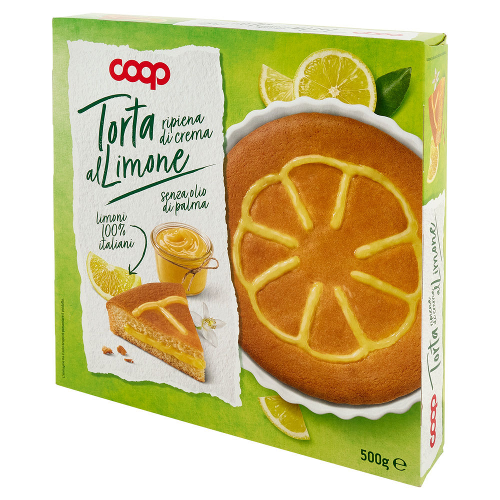 TORTA RIPIENA DI CREMA AL LIMONE COOP G 500 NO PALMA - 8