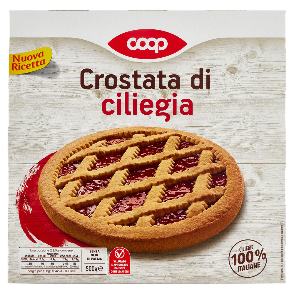 Crostata di ciliegia coop g 500 no palma