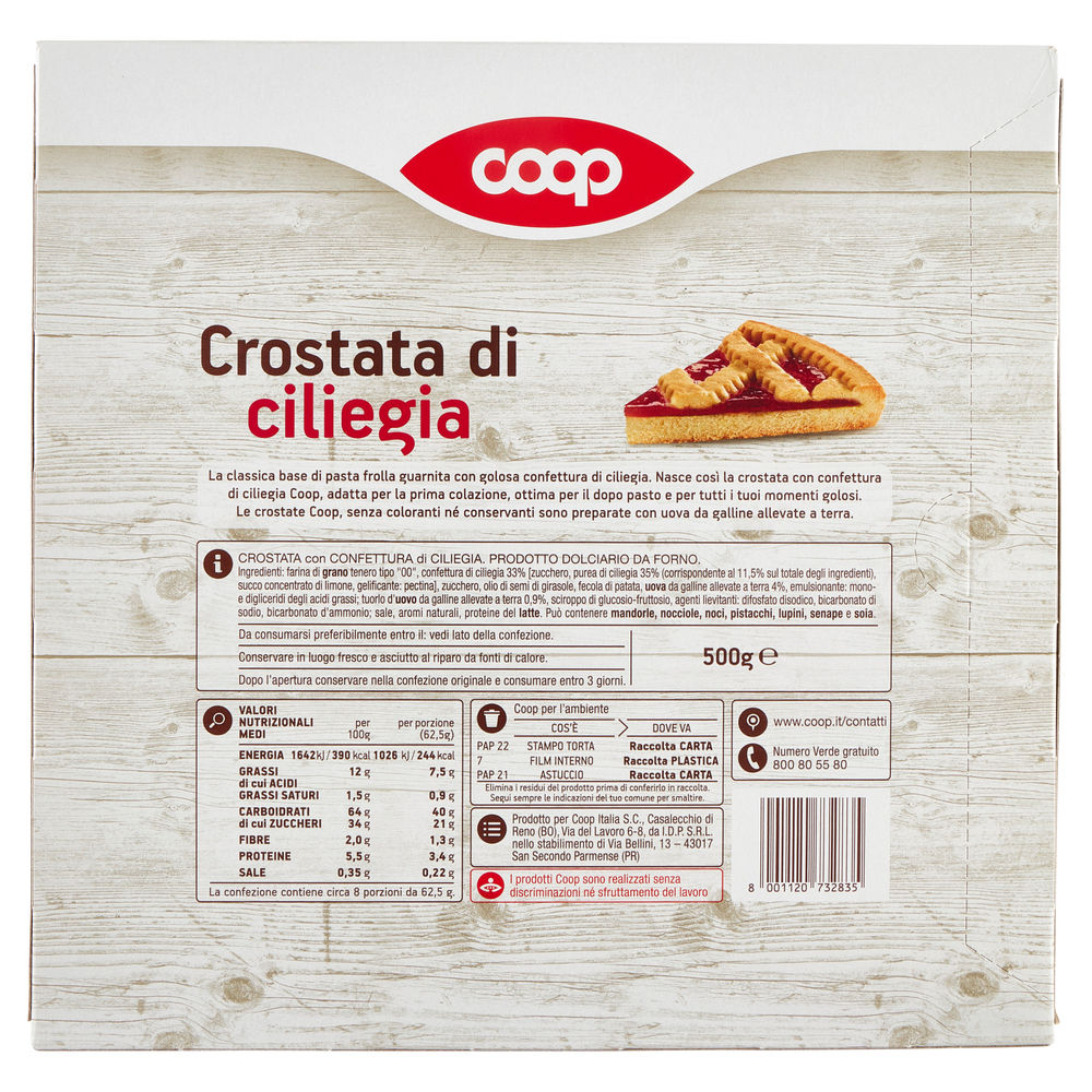 CROSTATA DI CILIEGIA COOP G 500 NO PALMA - 1