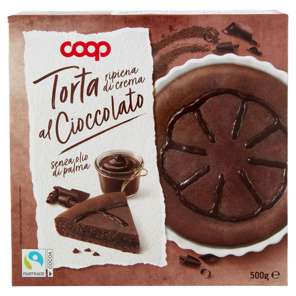 TORTA RIPIENA DI CREMA AL CIOCCOLATO COOP G 500 NO PALMA - 2