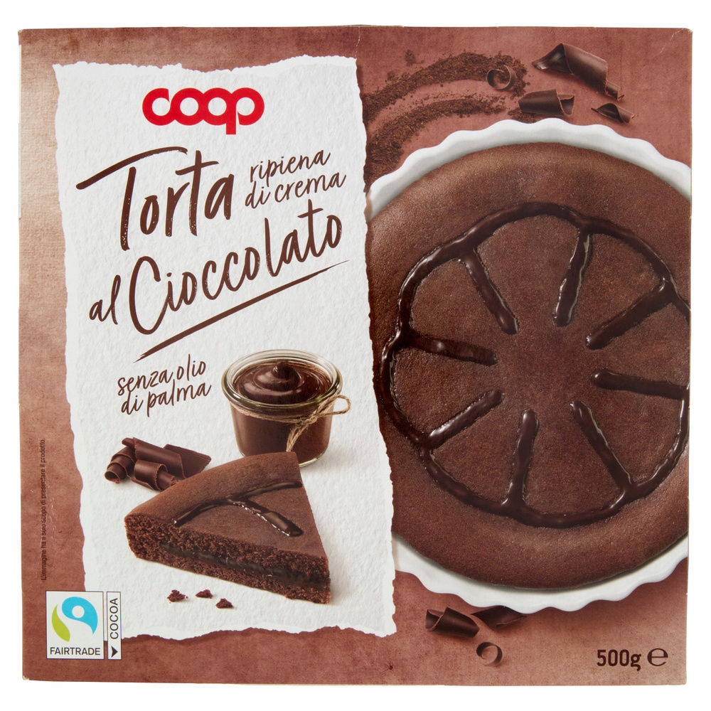 TORTA RIPIENA DI CREMA AL CIOCCOLATO COOP G 500 NO PALMA - 3