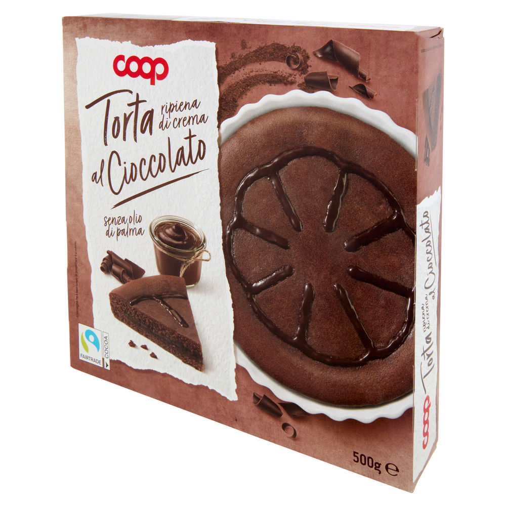 TORTA RIPIENA DI CREMA AL CIOCCOLATO COOP G 500 NO PALMA - 8