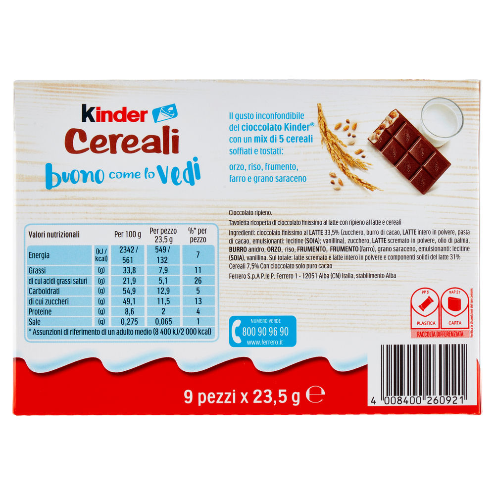 KINDER CEREALI T9 G211,5 - 1