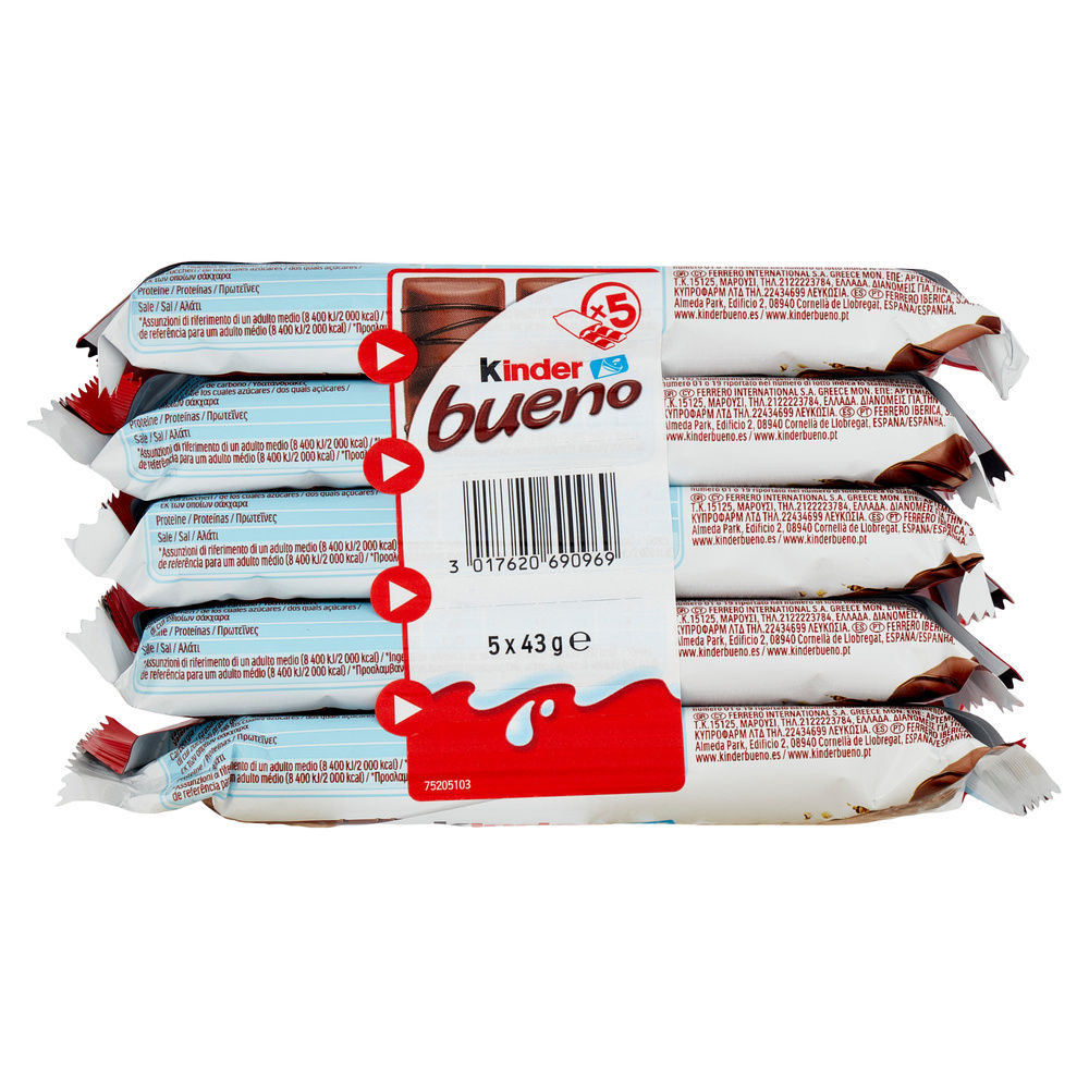 KINDER BUENO T2 G 215X5 PZ - 5