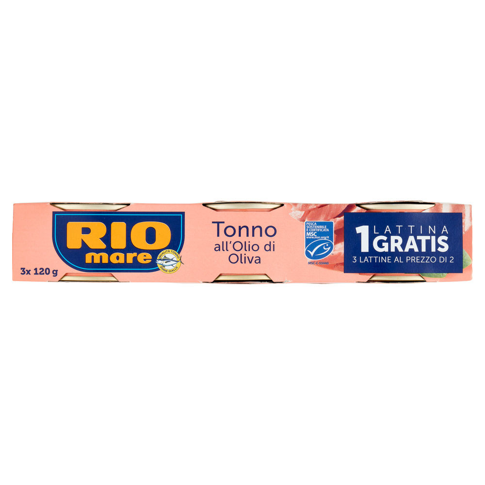 TONNO ALL'OLIO DI OLIVA RIO MARE G120X2+1 OMAGGIO - 7