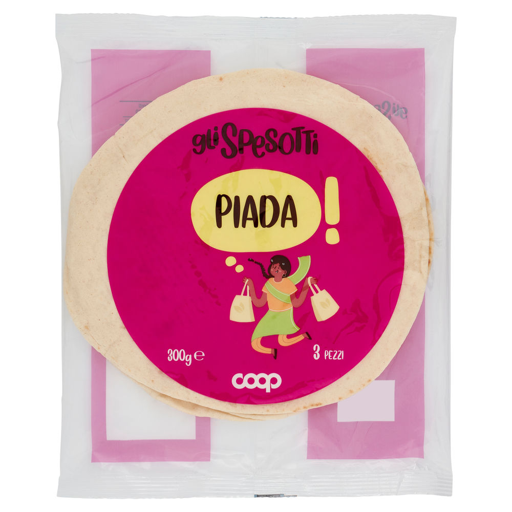 Piada gli spesotti coop flow-pack pz.3 g 300