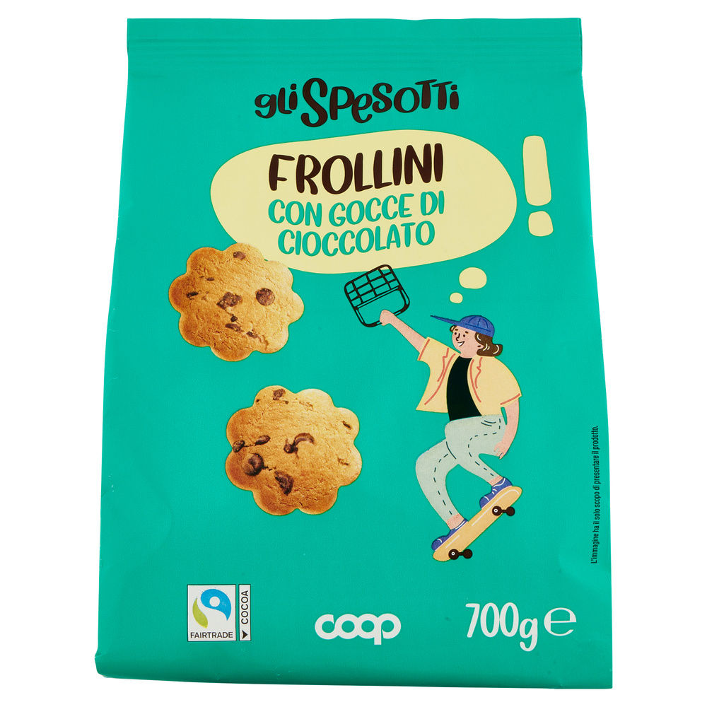 BISCOTTI FROLLINI CON GOCCE DI CIOCCOLATO GLI SPESOTTI COOP SACCHETTO G 700 - 3