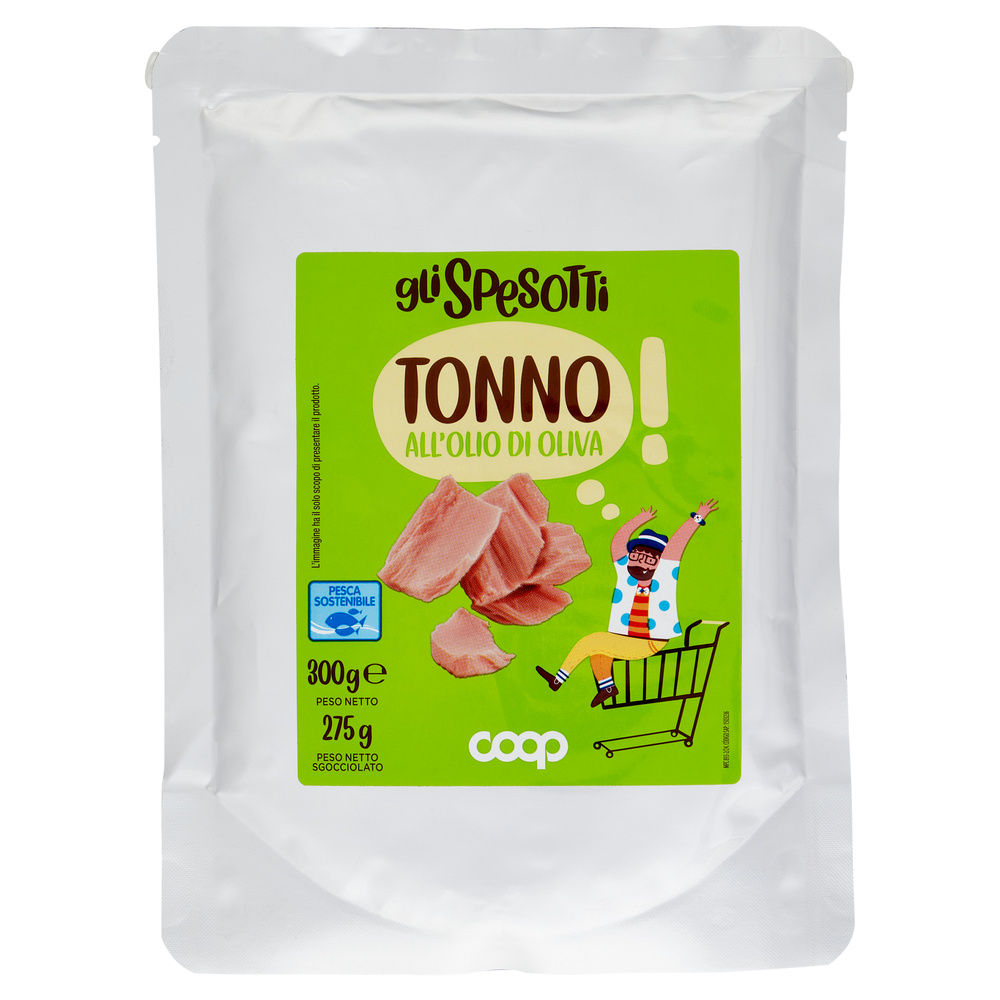 TONNO ALL'OLIO DI OLIVA GLI SPESOTTI COOP BUSTA G 300 - 0