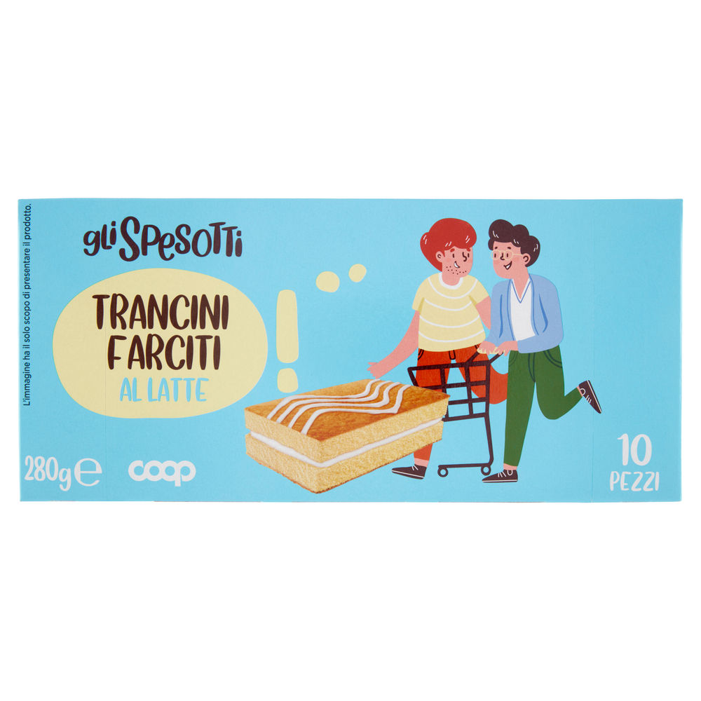 Trancini farciti al latte gli spesotti coop pz10 g280