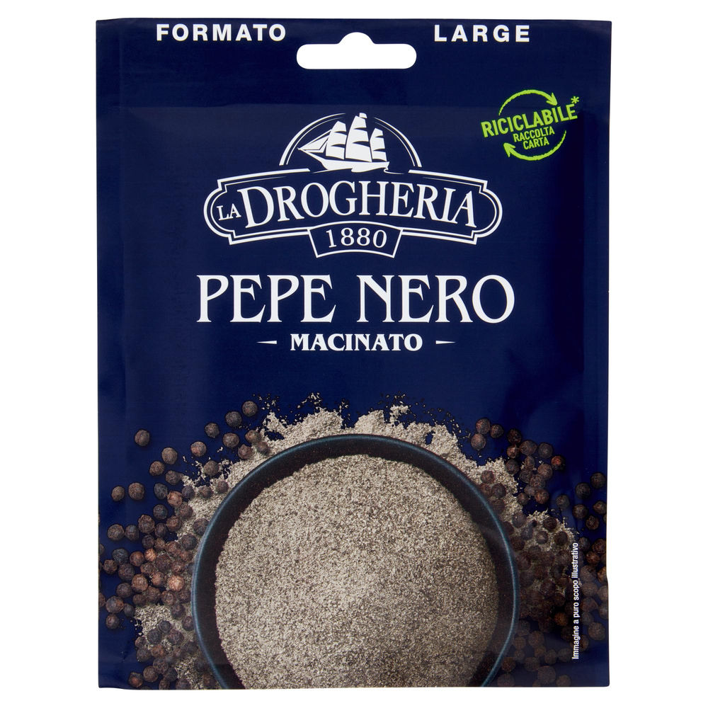 PEPE NERO MACINATO BUSTA LA DROGHERIA 1880 LARGE G40 - 0