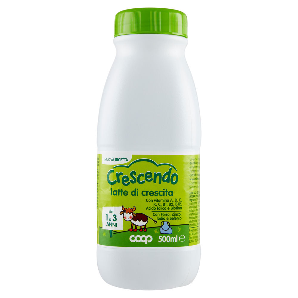 Latte per la crescita coop crescendo bottiglia ml 500