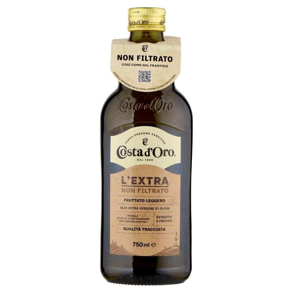 OLIO EXTRAVERGINE INTEGRALE NON FILTRATO COSTA D'ORO BOTTIGLIA ML. 750 - 3