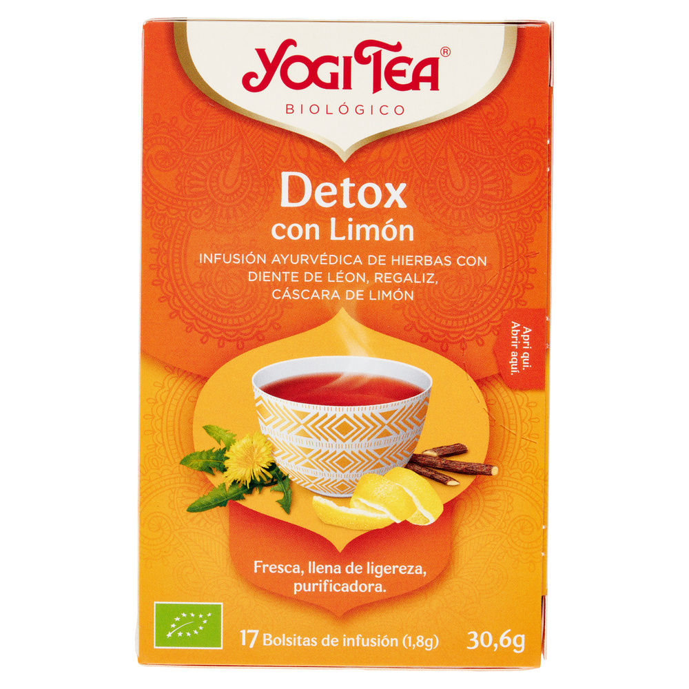 YOGI BIO DETOX C LIMON FILTRO GR30,6 - 12
