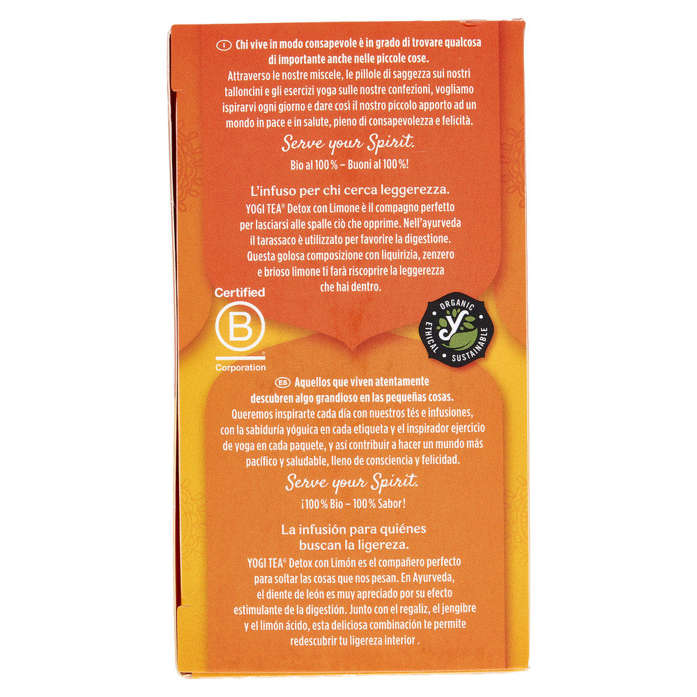 YOGI BIO DETOX C LIMON FILTRO GR30,6 - 22