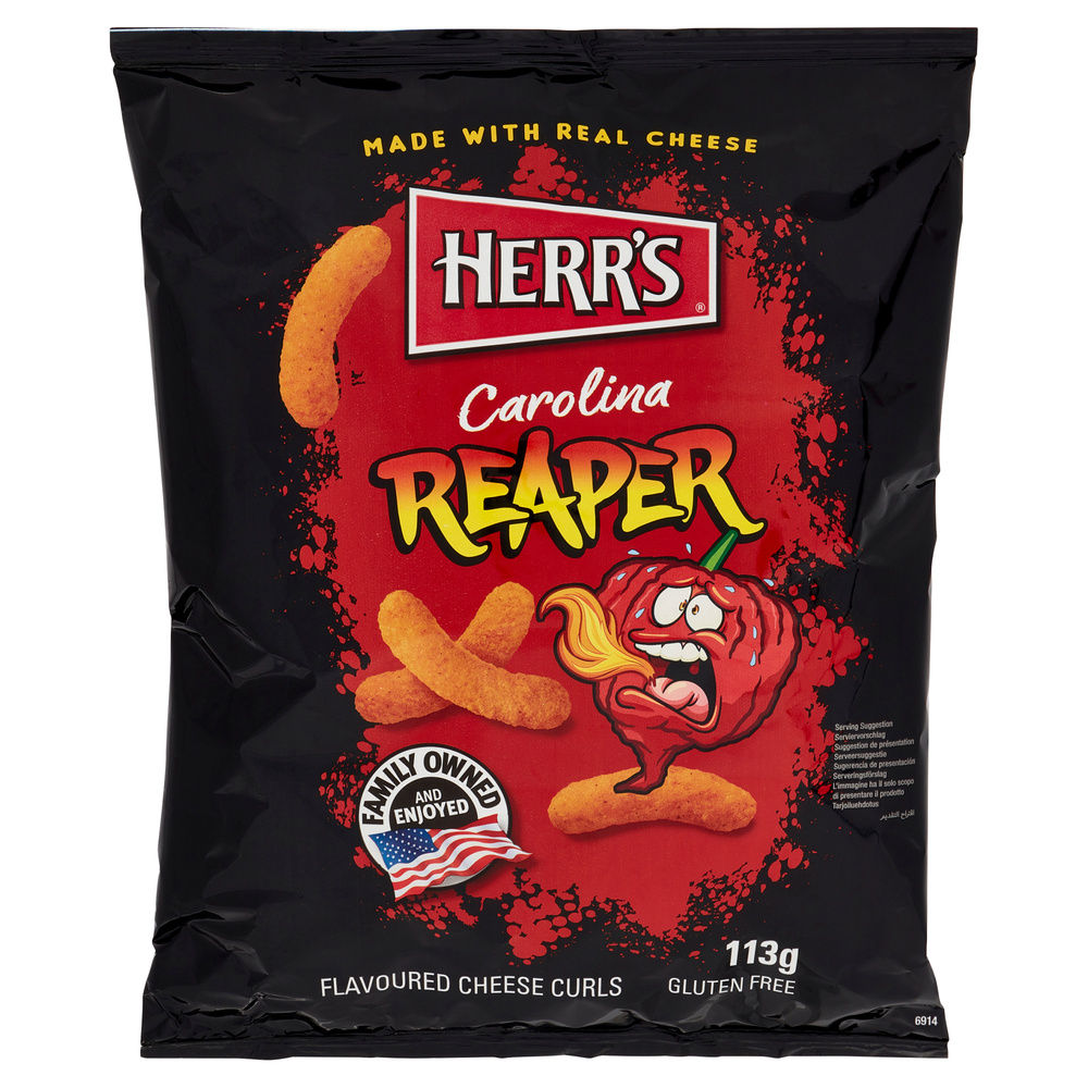 CAROLINA REAPER CHEESE CURLS HERR'S G113 - 3