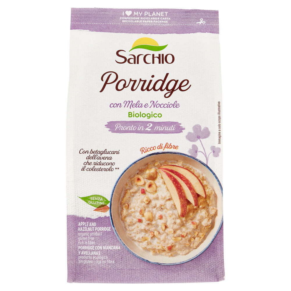 SG-PORRIDGE BIO MELA E NOCCIOLE SARCHIO G 250 - 2