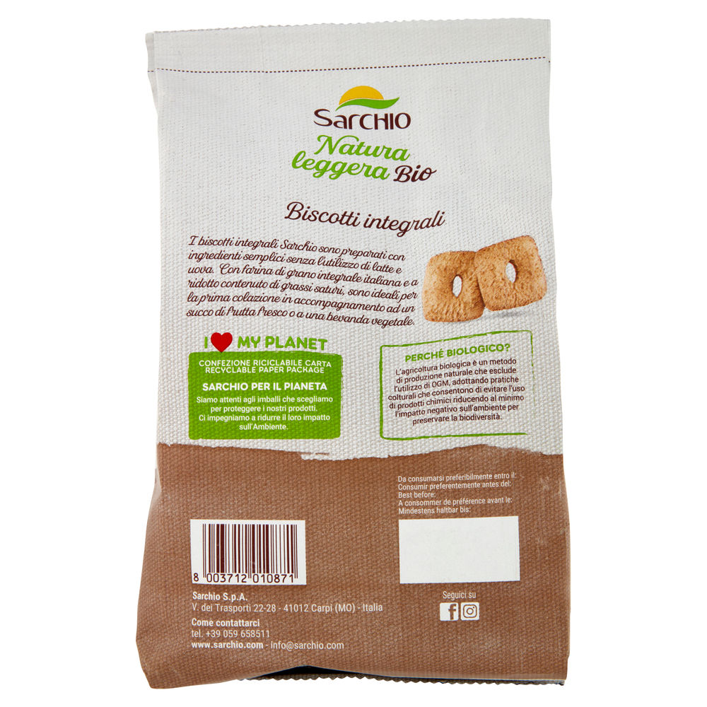 BISCOTTI INTEGRALI BIO SARCHIO G 250 - 1